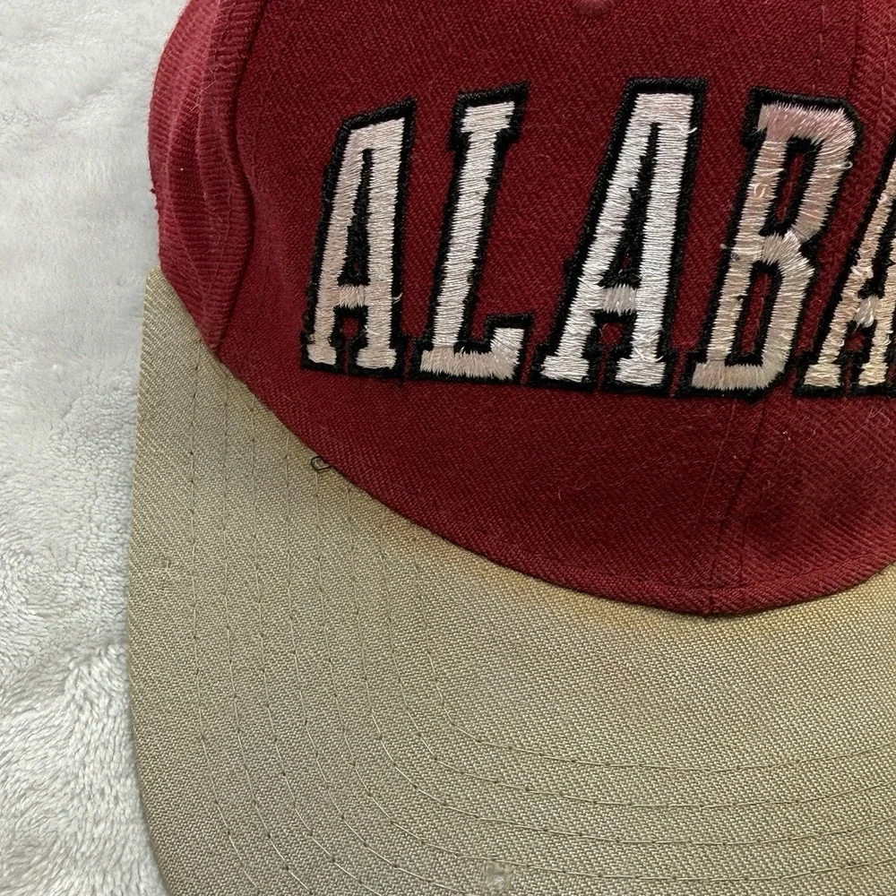 Vintage Alabama Crimson Tide‎ Starter Wool Snapback Hat Cap 7 3/8 USA Green Bill